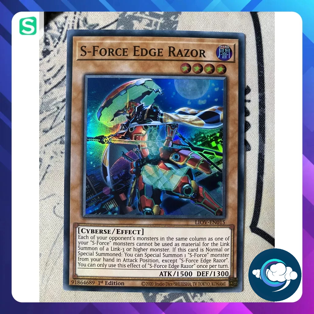 Thẻ bài YugiOh! (UK) - LIOV-EN015 S-Force Edge Razor - Common