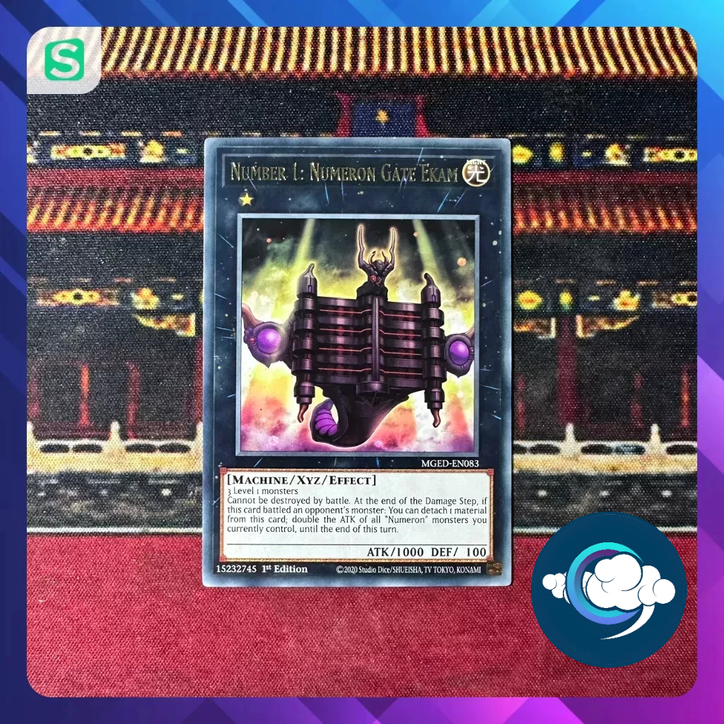 Thẻ bài YugiOh (UK) - MGED-EN083; Number 1: Numeron Gate Ekam; Rare