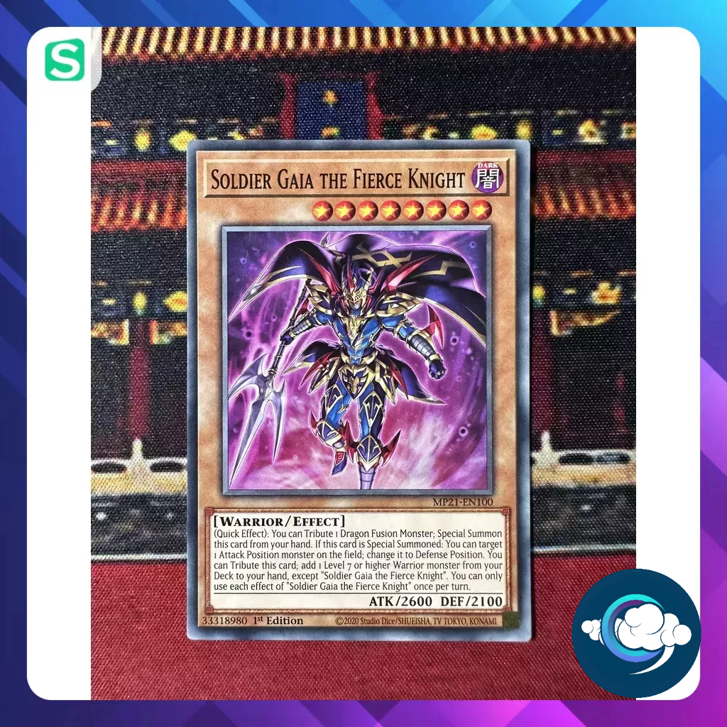 Thẻ bài YugiOh! (UK) - MP21-EN100; Soldier Gaia The Fierce Knight; Common