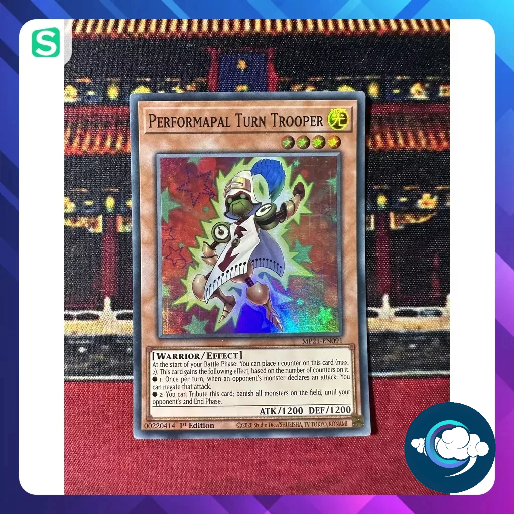 Thẻ bài YugiOh! (UK) - MP21-EN091; Performapal Turn Trooper; Super Rare