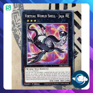 Thẻ bài yugioh! - phra-en042- virtual world shell - jaja- common