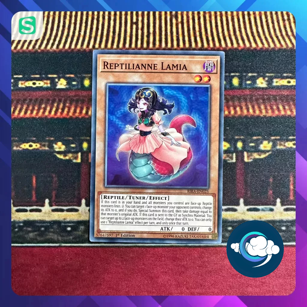 Yugioh Card (UK) - RIRA-EN025; Reptilianne Lamia; Common
