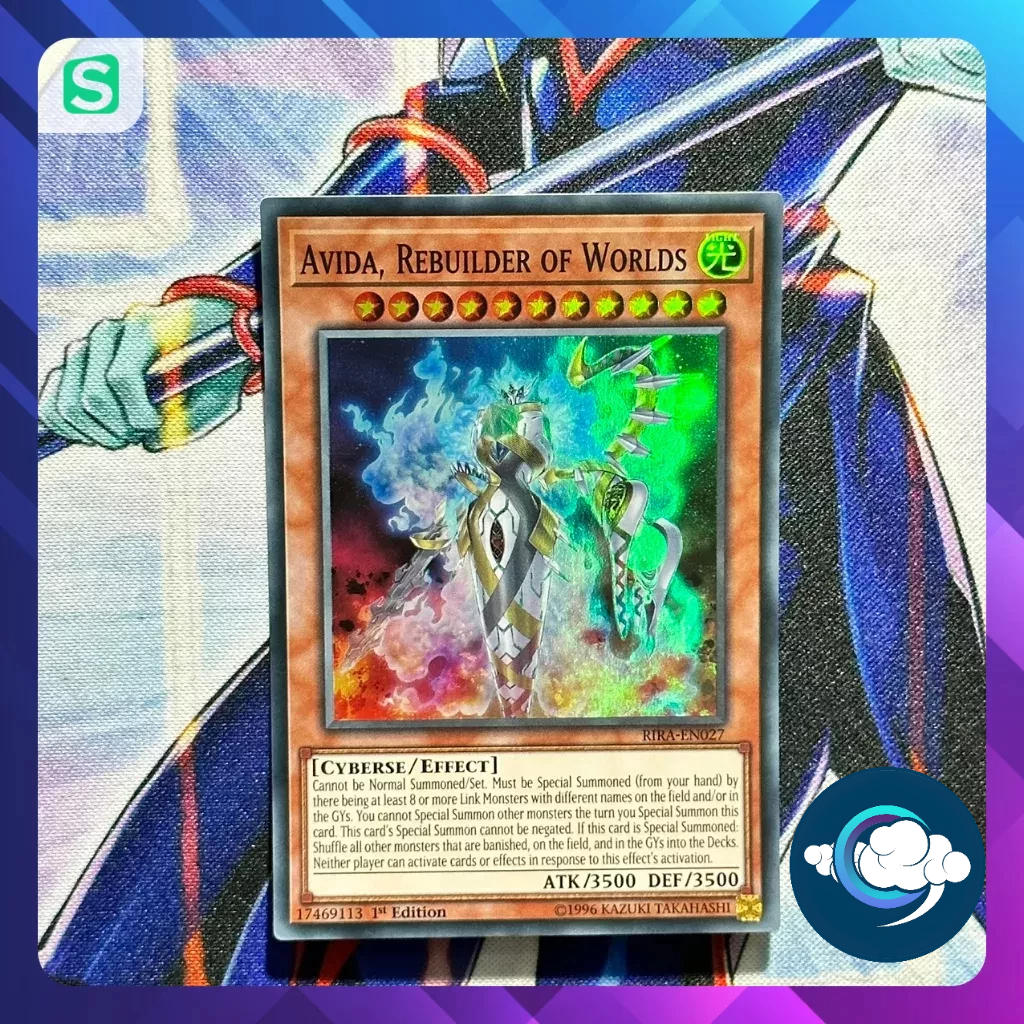 Thẻ bài YugiOh! (UK) RIRA-EN027; Avida, Rebuilder of Worlds; Super Rare