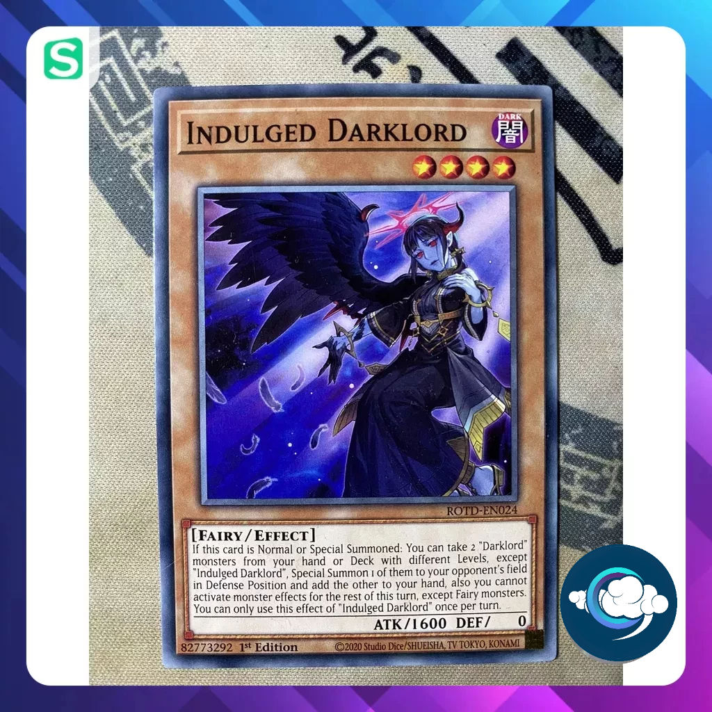 Thẻ bài YugiOh! (UK) - : ROTD-EN024; Indulged Darklord; Common