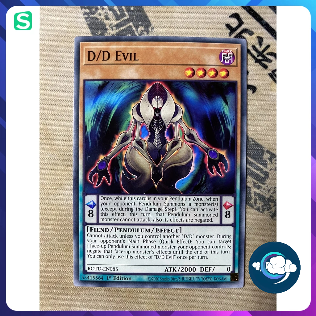 Thẻ bài YugiOh! (UK) - : ROTD-EN085; D/D Evil; Common