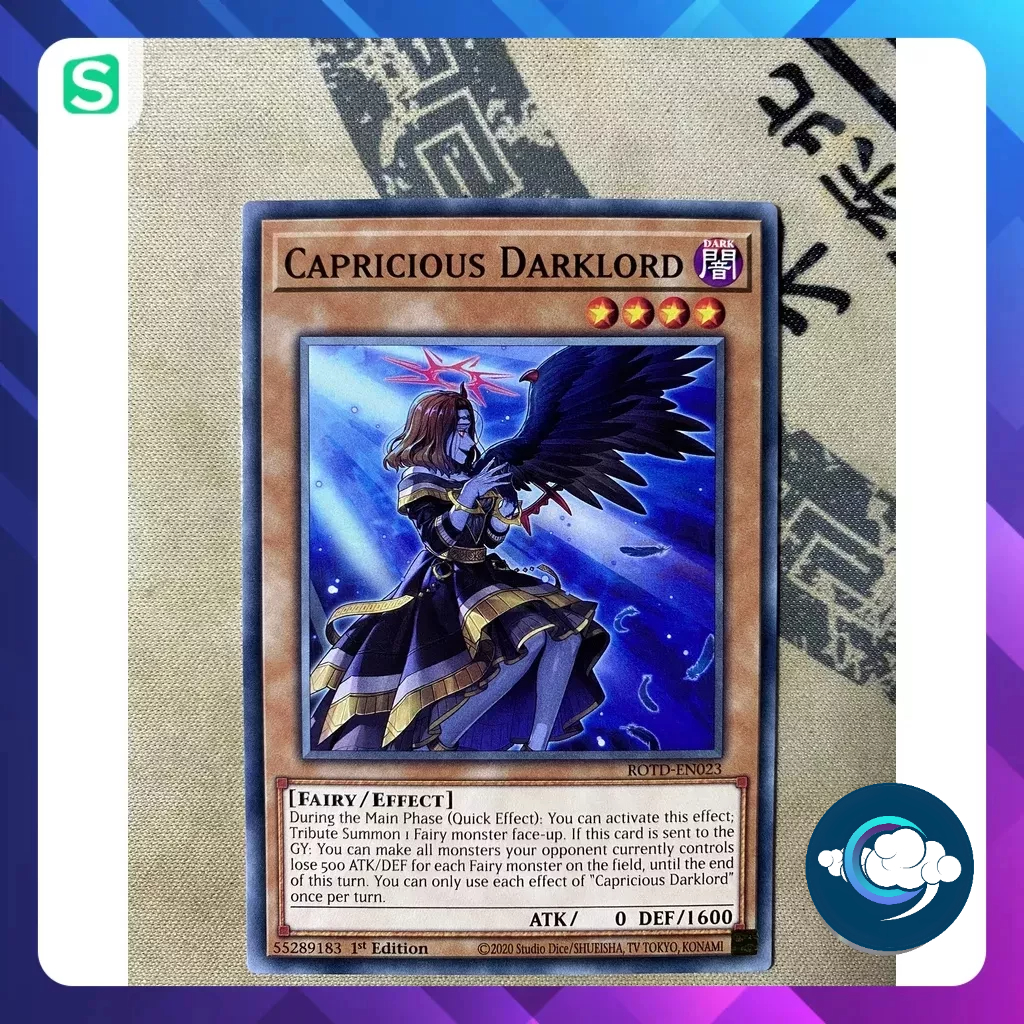 Thẻ bài YugiOh! (UK) - : ROTD-EN023; Capricious Darklord; Common
