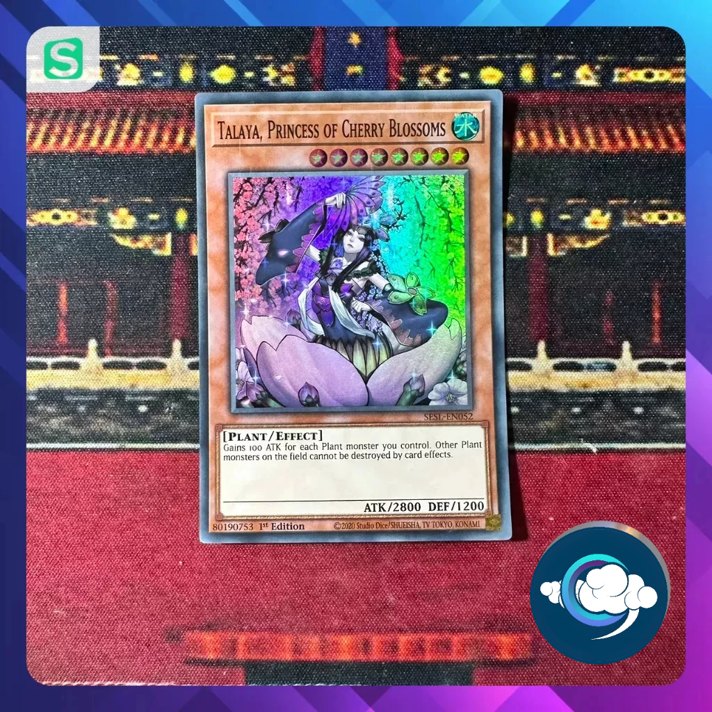 Thẻ bài YugiOh! (UK) - SESL-EN052; Talaya, Princess of Cherry Blossoms; Super Rare