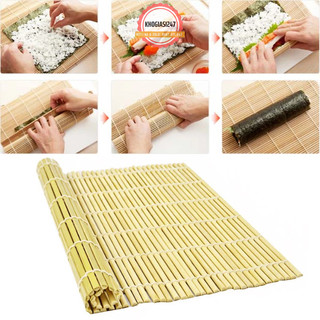 Mành tre cuộn cơm kimbap cuốn sushi, mành cuộn cơm tre lạt tròn, sản phẩm thủ công tự nhiên an toàn khi sử dụng