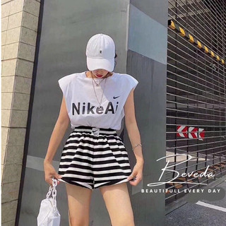 Set bộ nữ kiểu áo tanktop form rộng + quần sọc ống rộng