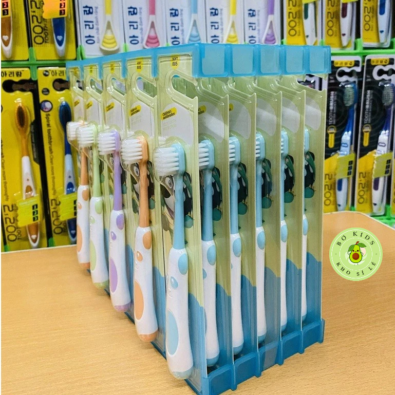 Bàn chải đánh răng trẻ em Adongfresh sợi lông kháng khuẩn siêu mềm mại siêu ngộ nghĩnh cho bé bo kids . store