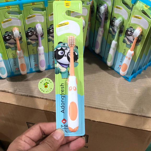 Bàn chải đánh răng trẻ em Adongfresh sợi lông kháng khuẩn siêu mềm mại siêu ngộ nghĩnh cho bé bo kids . store