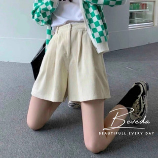 Quần Short Đùi Nữ Chất Nhung Gân Lưng Sau Thun
