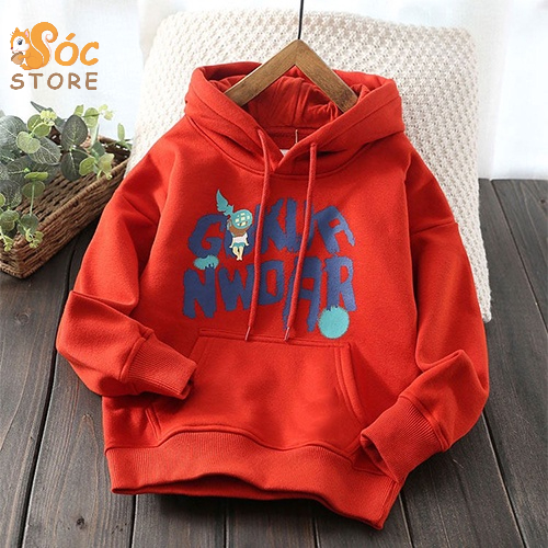 Áo Hoodie nỉ bông cho bé trai, bé gái size đại đến 65kg - GUKKA