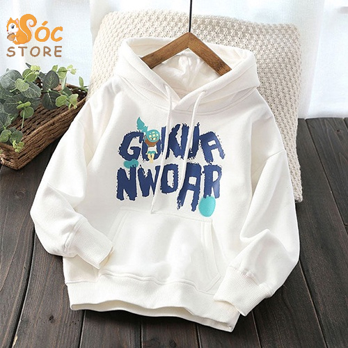 Áo Hoodie nỉ bông cho bé trai, bé gái size đại đến 65kg - GUKKA