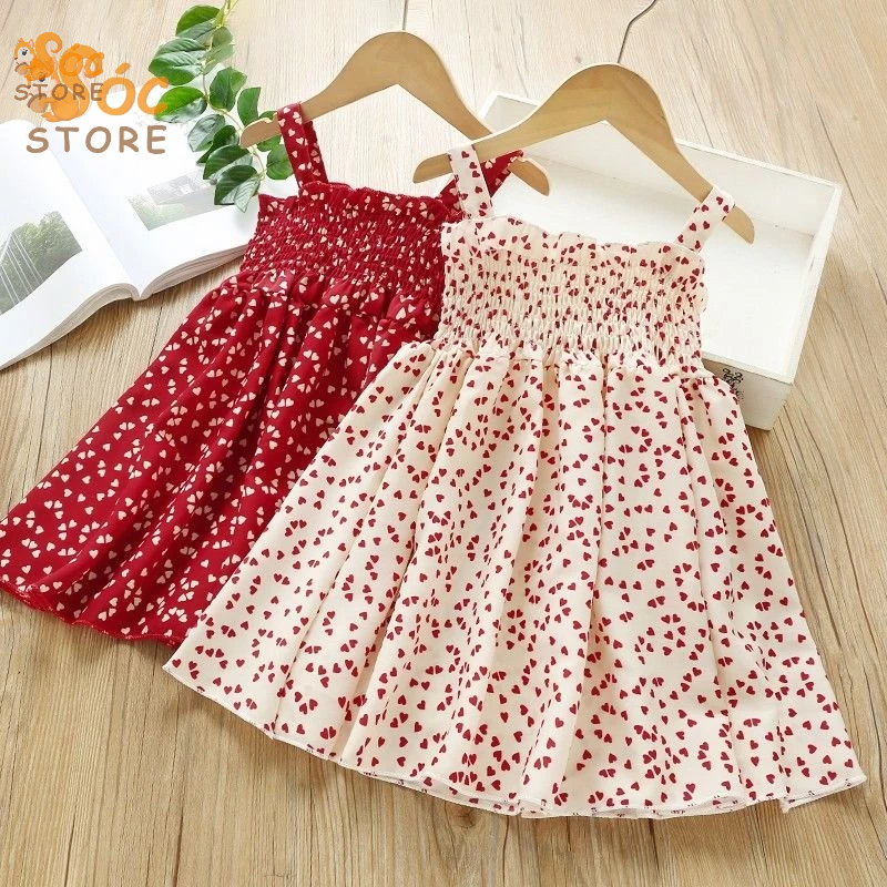 Váy đầm Maxi cho bé gái 2 dây họa tiết cho bé size đến 55kg - Váy MAXI