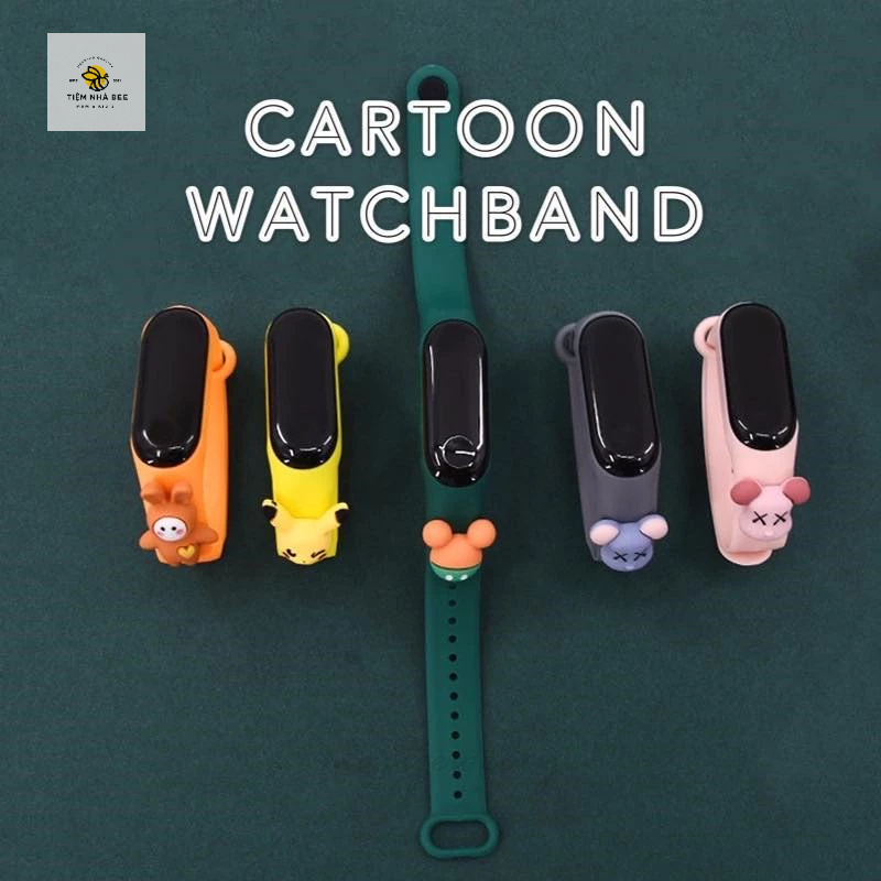 Đồng Hồ LED Điện Tử Đeo Tay Hình Hoạt Hình Siêu Nhân Cảm Ứng Chống Nước Cho Bé