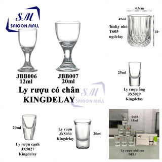 Ly thủy tinh uống rượu shot nhiều mẫu / Ly rượu shot nhiều kiểu / ly uống rượu nhỏ cao cấp