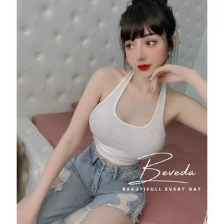 Áo kiểu nữ croptop cổ yếm hở lưng