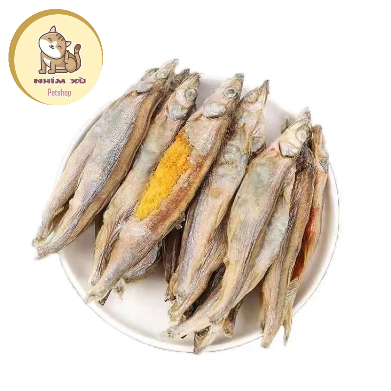 Cá Trứng sấy khô cho chó mèo cao cấp giá dùng thử siêu rẻ NHÍM XÙ PETSHOP