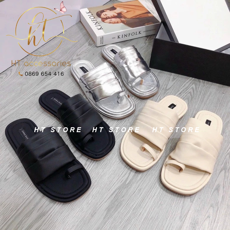 DÉP QUAI NHÚM XỎ NGÓN KIỂU ĐẾ 2 LỚP SIÊU XINH HÀNG DA SI MÀU MẪU MỚI 𝐦𝐚̂̃𝐮 𝐦𝐨̛́𝐢 𝟐𝟎​𝟐𝟑​​