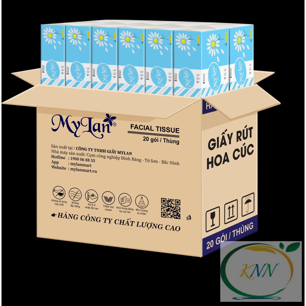 Giấy rút hoa cúc MyLan , Giấy rút cao cấp, Dai và Mịn