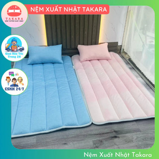 Bộ nệm vải lụa mát có chống thấm cho bé đi học mẫu giáo.đệm em bé mùa hè takara