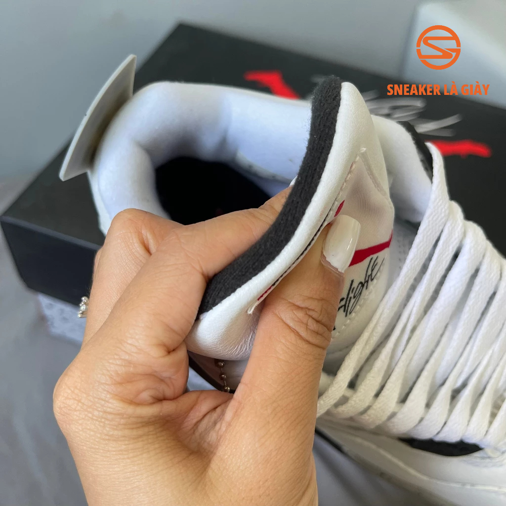 Giày Air Jordan 4 Retro White Cement - BẢN ĐẸP FULLBOX