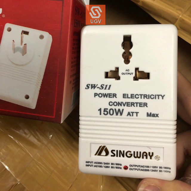 Biến Thế Đổi Điện 2 Chiều 220V Ra 110V Và Từ 110V Ra 220V - 150W Singway