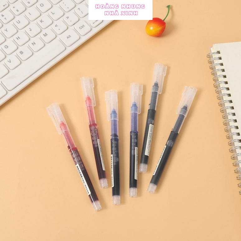 Bút gel bút mực nước Ống Mực To Nhanh Khô Ngòi 0.5mm bút bi siêu rẻ Siêu Đẹp văn phòng phẩm