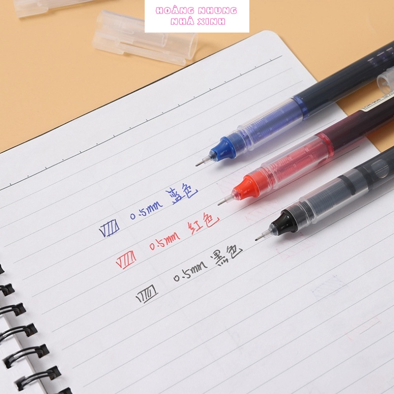 Bút gel bút mực nước Ống Mực To Nhanh Khô Ngòi 0.5mm bút bi siêu rẻ Siêu Đẹp văn phòng phẩm