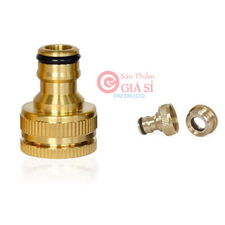 Đầu nối ống nước bằng đồng thau nhanh 1 / 2 " 3 / 4 " ❤️freeship❤️