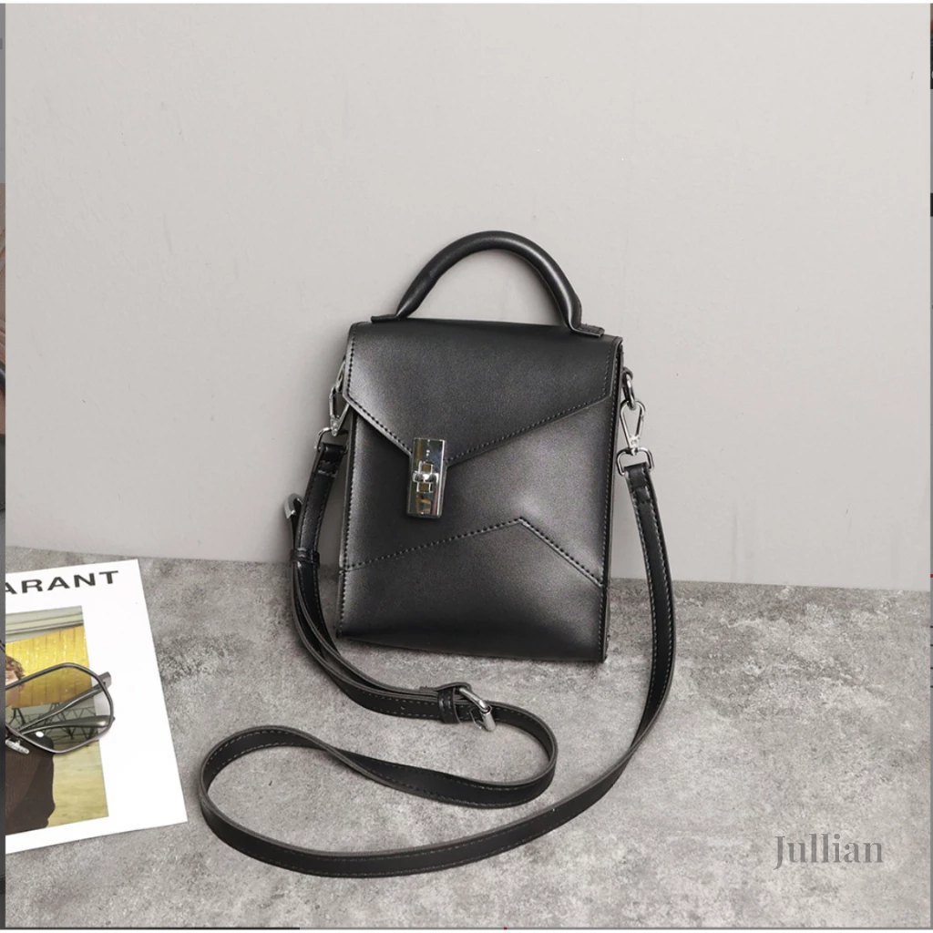 Túi Đeo Chéo Nam Chất Liệu Da hai Màu Nâu Đen