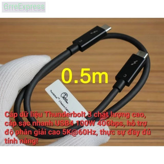 Cáp dữ liệu acon thunderbolt 3 40gbps usb4 100w cáp sạc nhanh hỗ trợ 5k @ 60hz hd đầy đủ tính năng