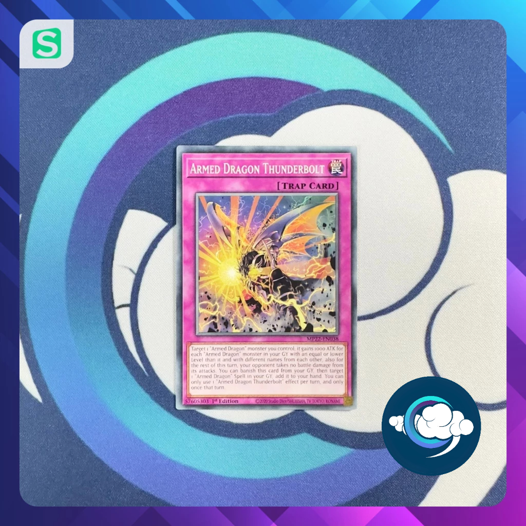 Yugioh Card - MP22-EN038; Armed Dragon Thunderbolt; Common (UK) ; 1st Edition
