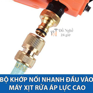 Bộ khớp nối nhanh đầu vào cho máy rửa xe áp lực cao, máy xịt rửa cao áp, máy rửa xe gia đình