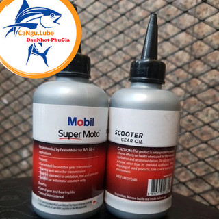 Nhớt hộp số Mobil Scooter Gear Oil SAE 80W90 (120ml), dầu nhớt lap (hộp số) xe tay ga thương hiệu Mỹ