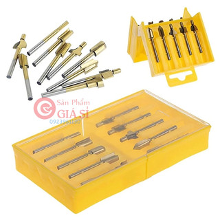 Bộ 10 mũi phay gỗ cán 3mm - dụng cụ làm lũa dremel ❤️freeship❤️