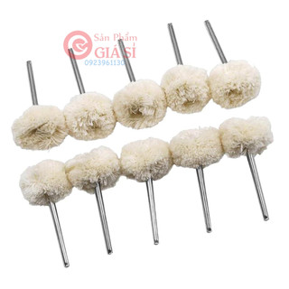 Bộ 10 đầu len đánh bóng chân 3ly sản phẩm dùng cho máy khoan mài khắc mini ❤️freeship❤️