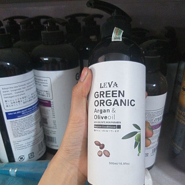 Combo dầu gội + xả green organic nhật bản.