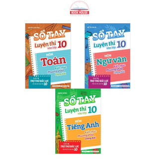 Sách Combo Sổ tay luyện thi vào lớp 10 Môn Toán - Văn - Anh