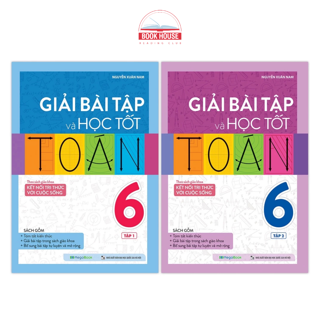 Sách Combo Giải bài tập và học tốt Toán lớp 6 (Theo Sách giáo khoa Kết nối tri thức với cuộc sống)
