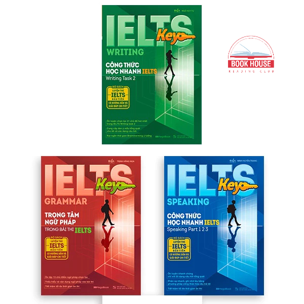 Sách Combo 3 cuốn - IELTS Key – Công thức học nhanh IELTS - lẻ tùy chọn - megabook