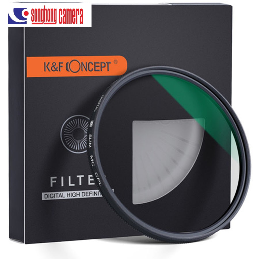 KÍNH LỌC CPL K&F CONCEPT SLIM MC - size 58-82mm