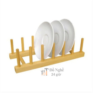 Giá đựng đĩa 7 thanh gỗ đức thành / giá để dĩa