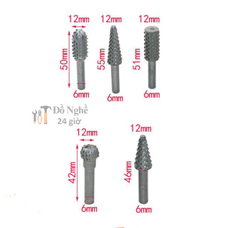 Bộ 5 mũi phay mài khắc gỗ đa năng
