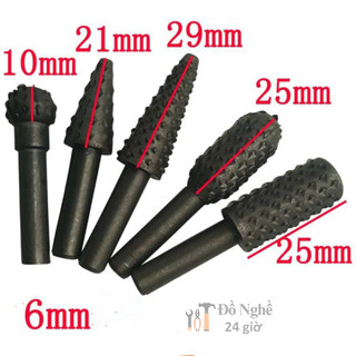 Bộ 5 mũi phay mài khắc gỗ đa năng