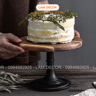 Đế đựng bánh bằng gỗ sồi - Cake Stand bằng gỗ sồi