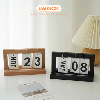 Lịch gỗ trang trí làm phụ kiện chụp ảnh