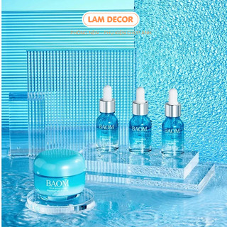 Khối Trong Suốt Mica Có Vân Sọc, Vân Nước dùng để chụp ảnh