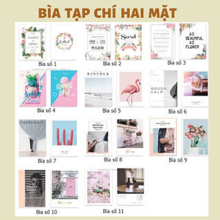 Bìa tạp chí 2 mặt phong cách nhiệt đới chụp ảnh cực xinh